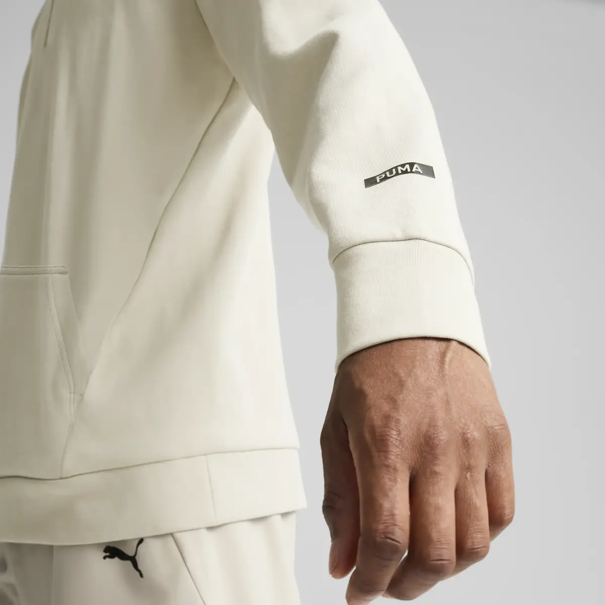 Puma RAD/CAL Hooded Half-Zip Bej Erkek Sweatshirt