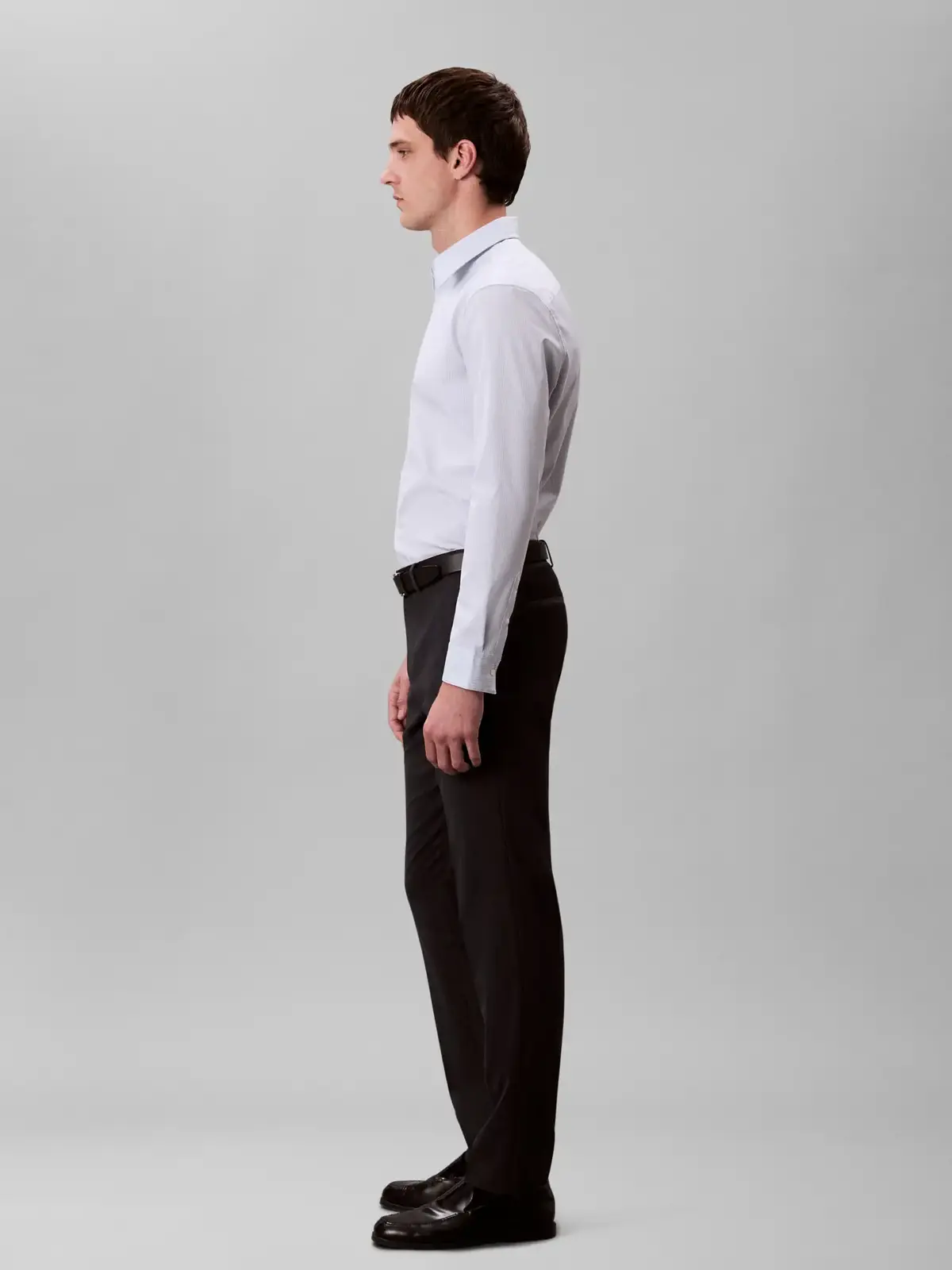 Calvin Klein LS THIN STRIPE SUPIMA STRETCH SL Mavi Erkek Tişört