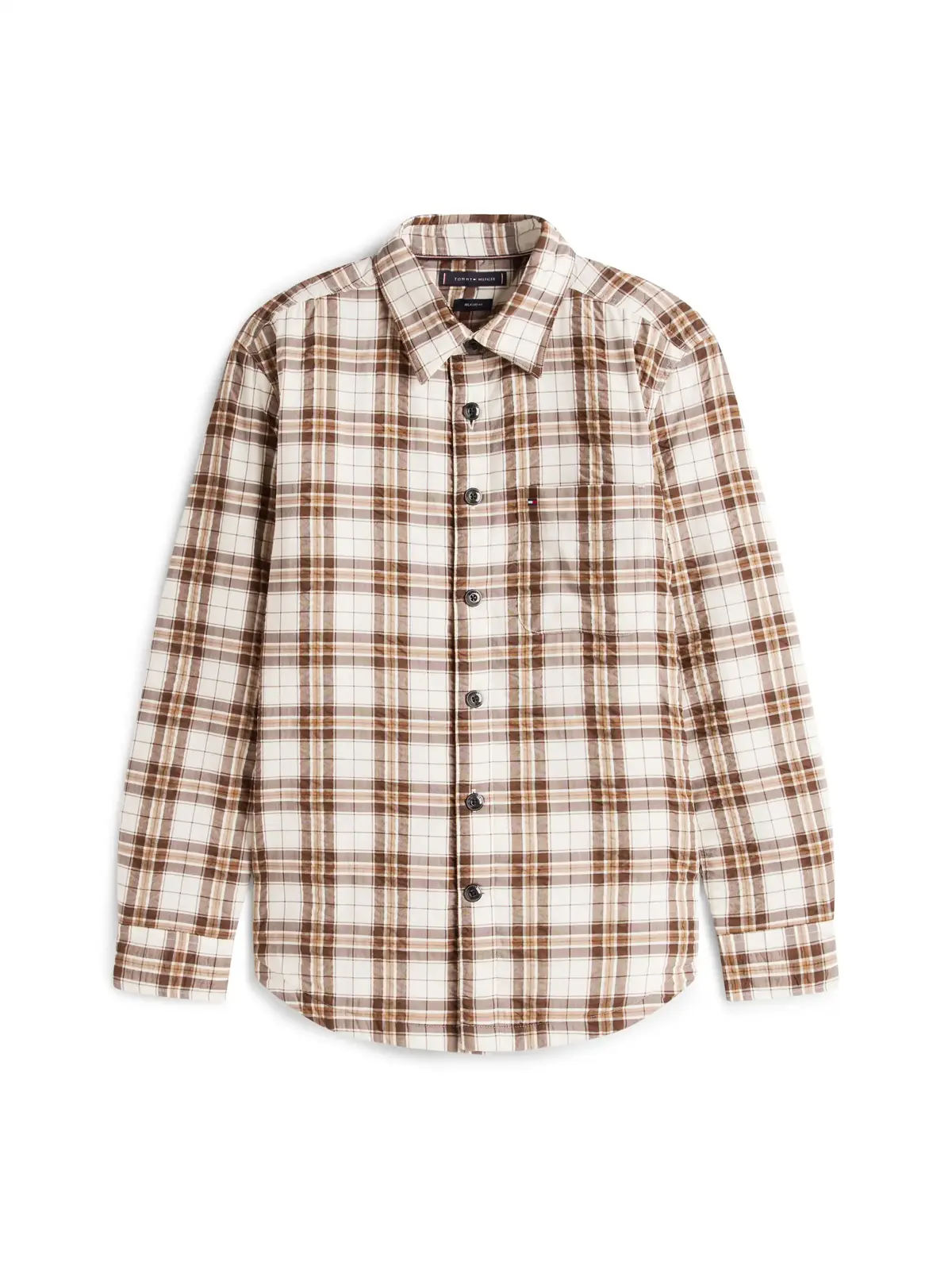 Tommy Hilfiger PADDED RLX OVERSHIRT, 0M7 Kahverengi Erkek Gömlek