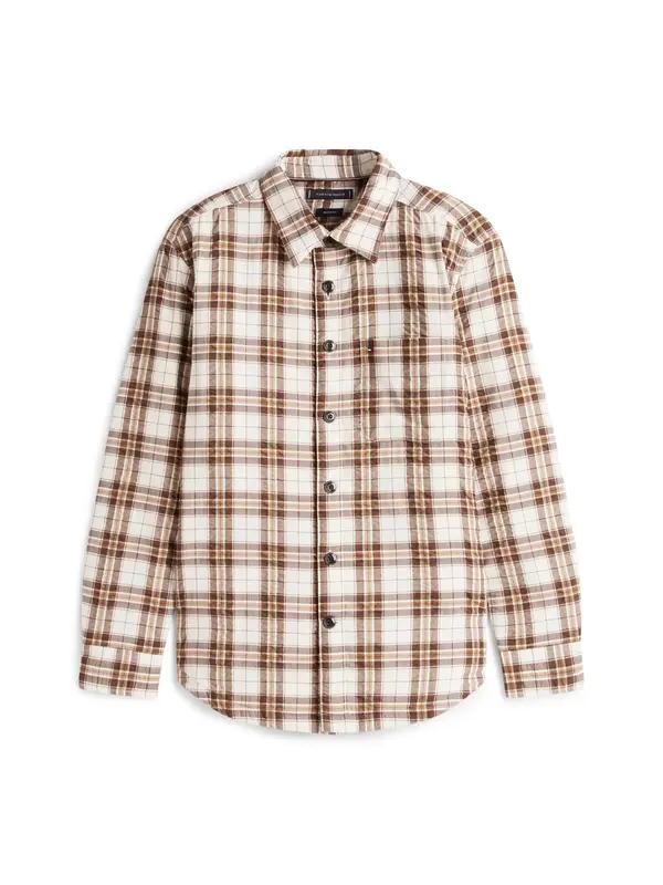 Tommy Hilfiger PADDED RLX OVERSHIRT, 0M7 Kahverengi Erkek Gömlek
