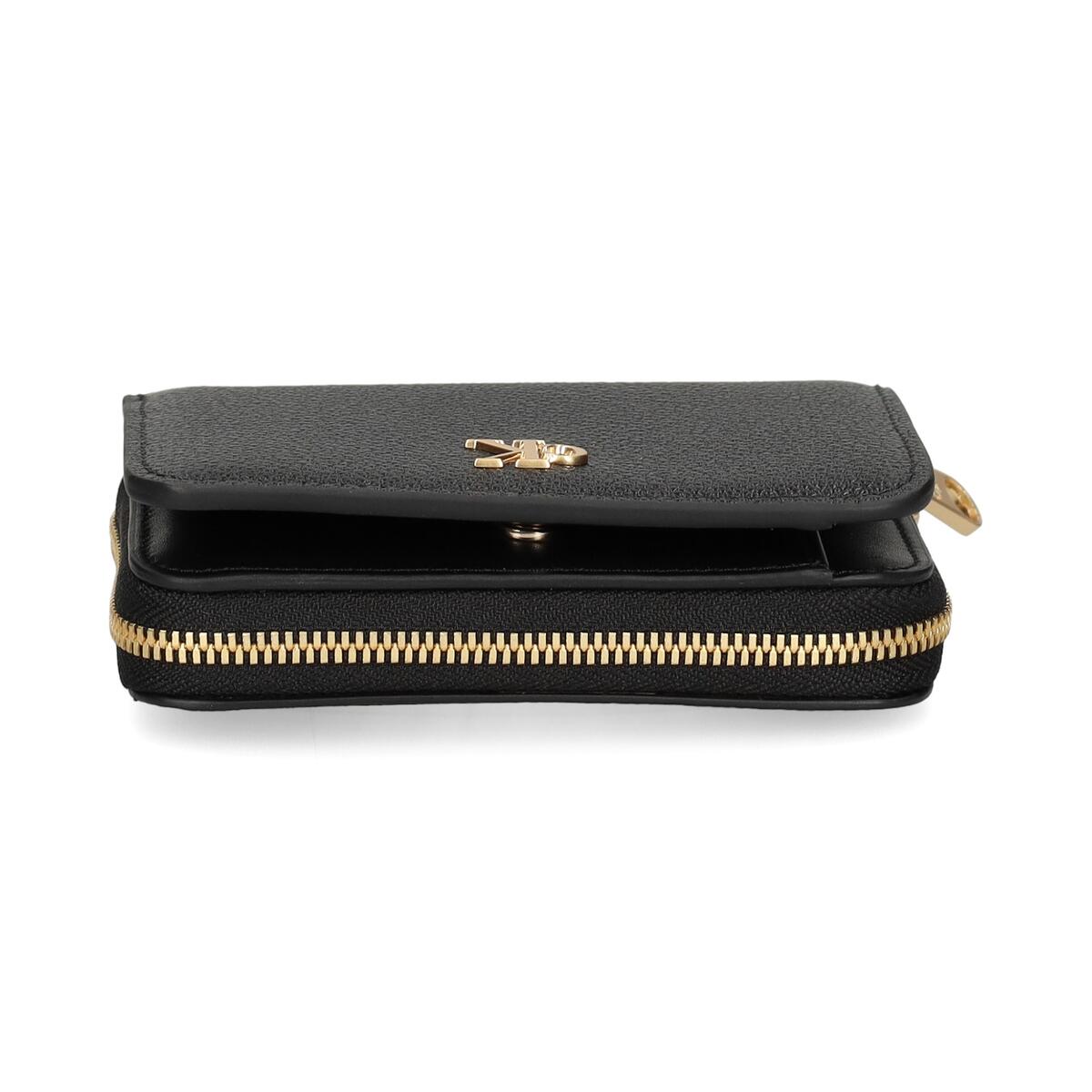 Calvin Klein MINIMAL MONOGRM LTHR MED FLAP ZI Siyah Kadın Cüzdan