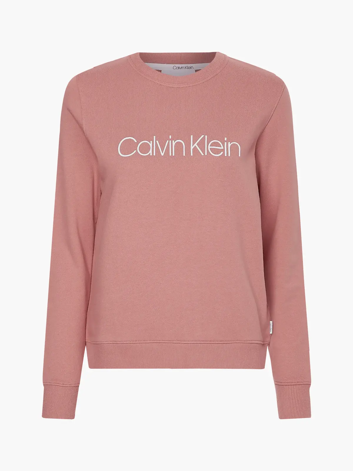 Calvin Klein CORE LOGO LS SWEATSH Kadın Pembe Sweatshirt