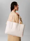 Calvin Klein EMBLEM AOP TOTE Beyaz Tote Çanta