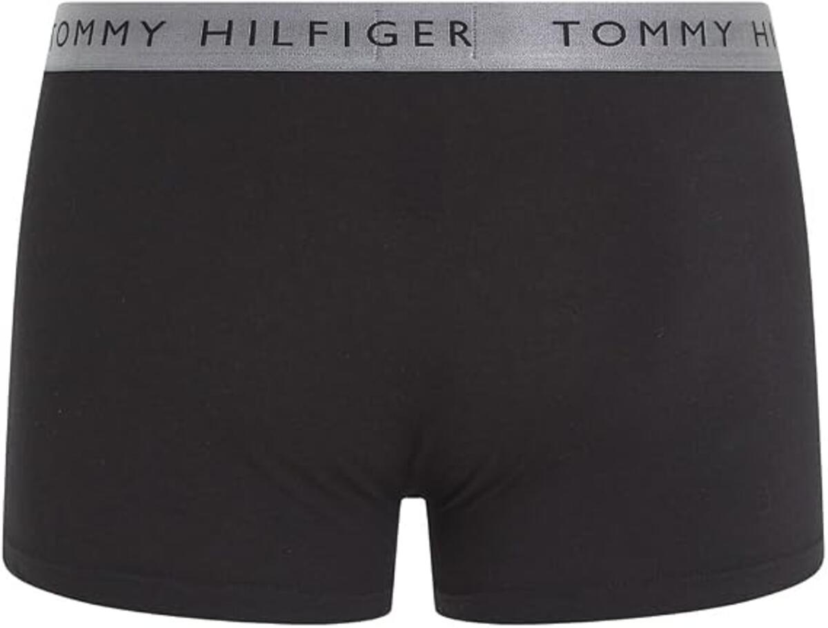 Tommy Hilfiger 3P TRUNK SHINE WB, 0UB Siyah 3'lü Erkek Boxer