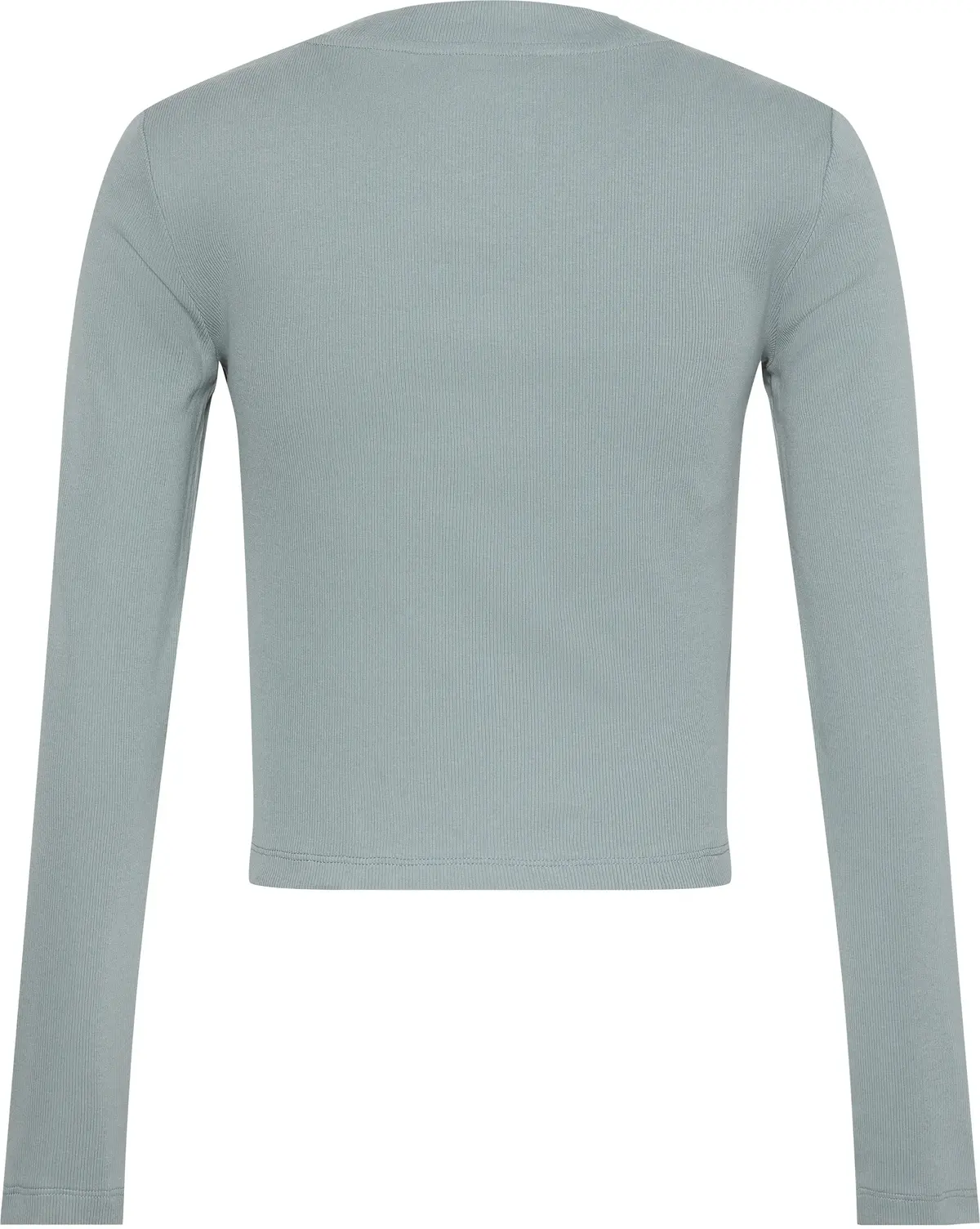 Calvin Klein LS MONOLOGO BABY TEE Kadın Turkuaz Uzun Kollu T-Shirt