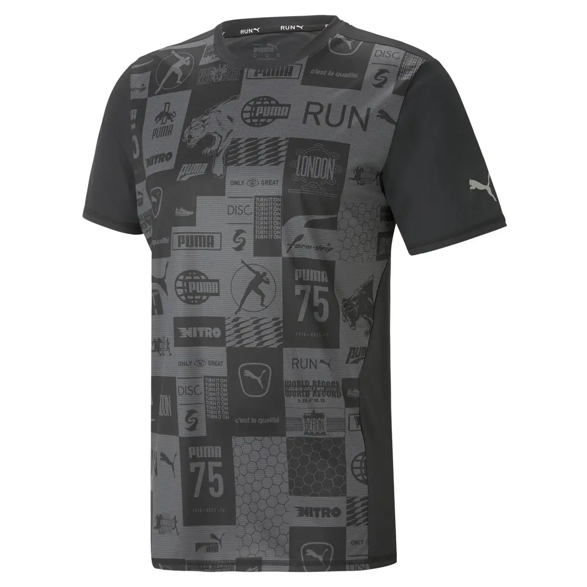 Puma Run Favorite AOP Siyah Erkek T-Shirt