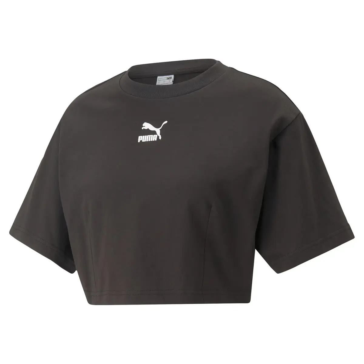 Puma DARE TO Cropped Relaxed Tee Siyah Kadın T-Shirt