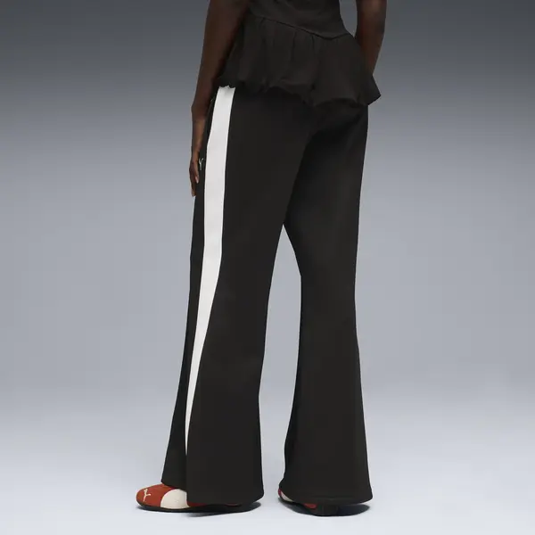 PUMA T7 Relaxed Flared Pants Siyah Kadın Eşofman Altı