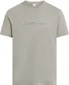 Calvin Klein SHADOW EMBROIDERED L, PEO Gri Erkek T-Shirt & Polo