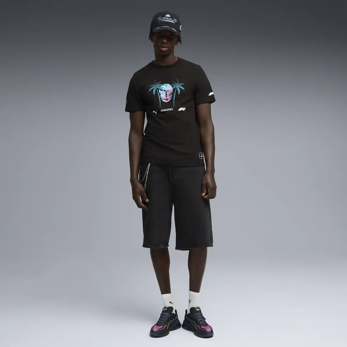 Puma F1 Miami Tee PUMA Black Siyah Erkek T-Shirt