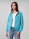 Calvin Klein MONOLOGO FRENCH TERRY FZ BF HOOD Yeşil Kadın Sweatshirt