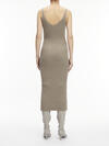 Calvin Klein RIB KNIT SLIP DRESS Kadın Gri Elbise