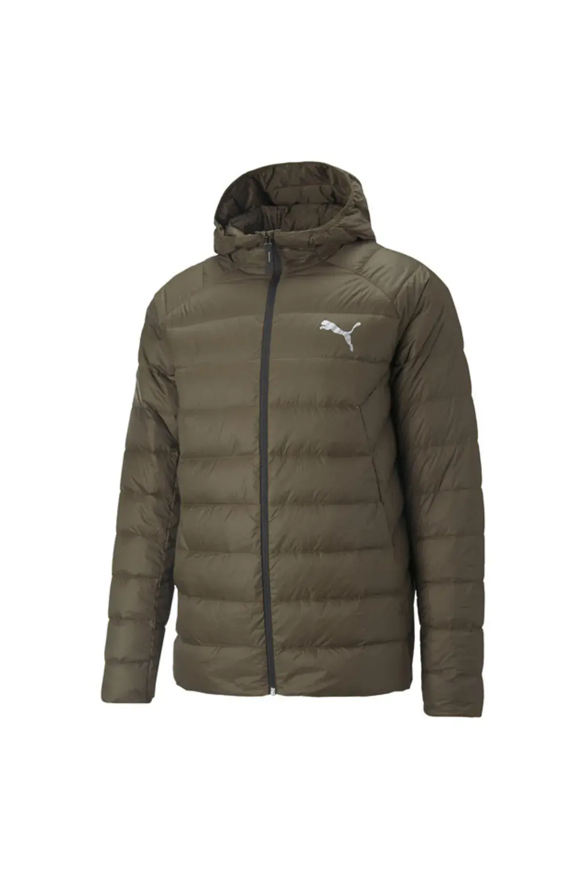 Puma Packlıte Hooded Down Jacket Deep Olive Erkek Şişme Mont