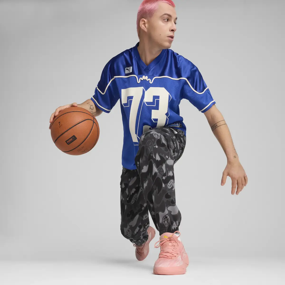 Puma Dress Code Football Jersey Mavi Erkek Elbise-Etek