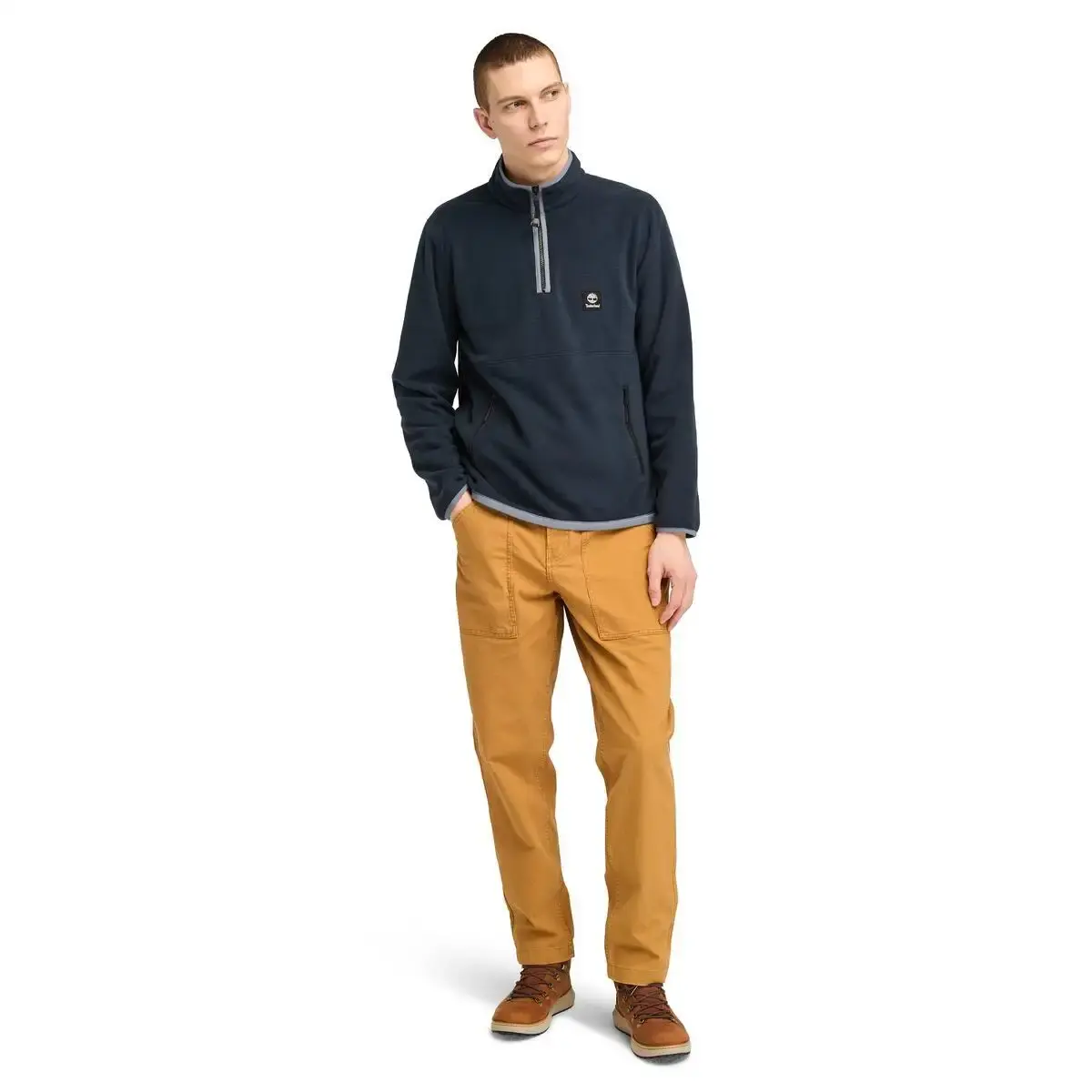 Timberland 1/4 Zip Polar Fleece Lacivert Erkek Sweatshirt