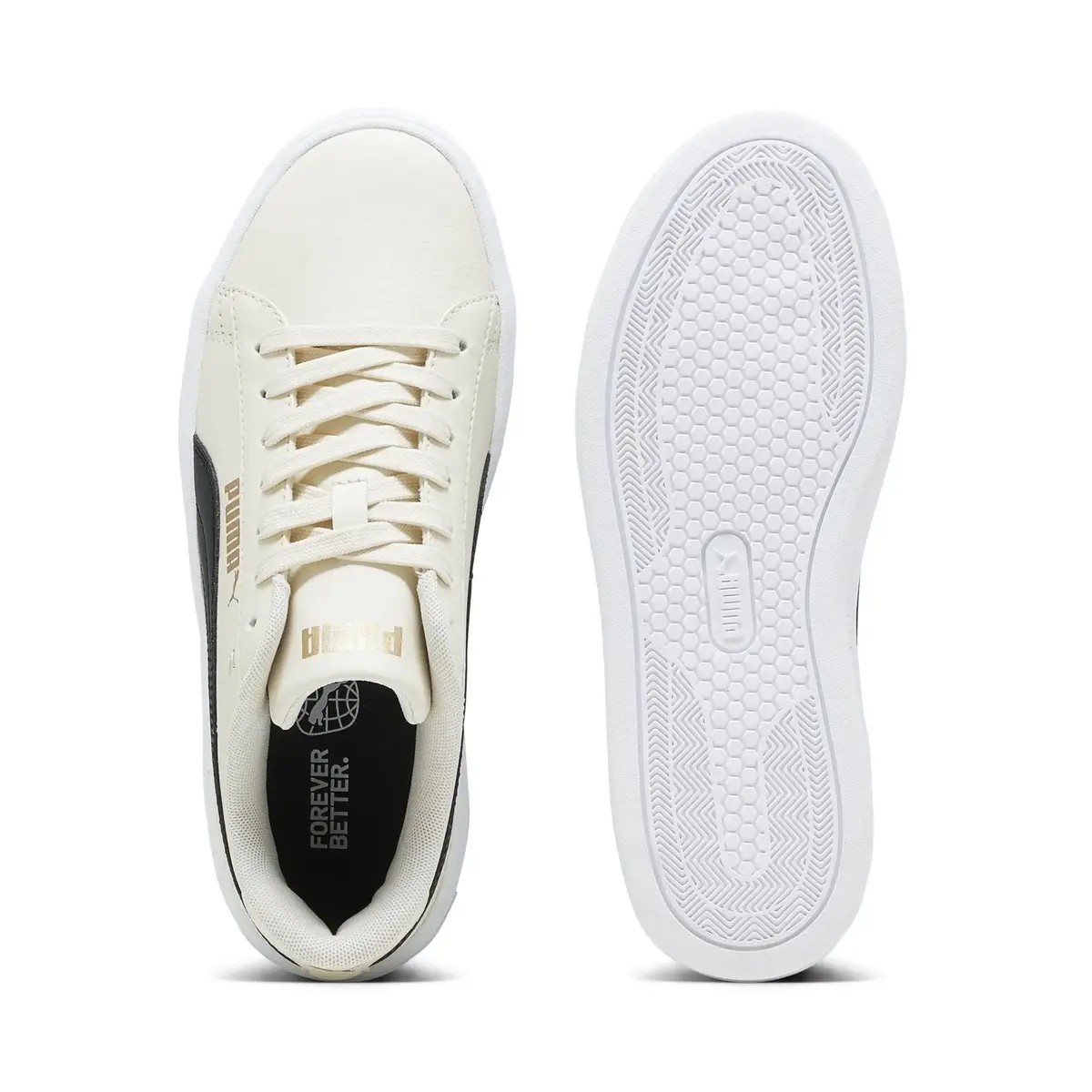 Puma Smash Platform v3 Kırık Beyaz Kadın Günlük Spor Ayakkabı