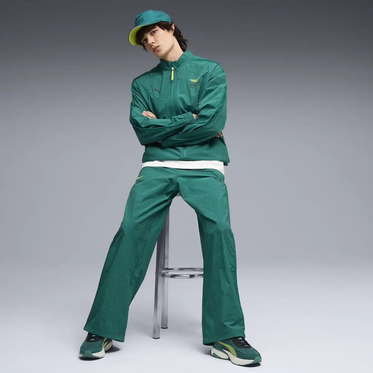 Puma AMF1 T7 Oversized Jacket Yeşil Erkek Ceket