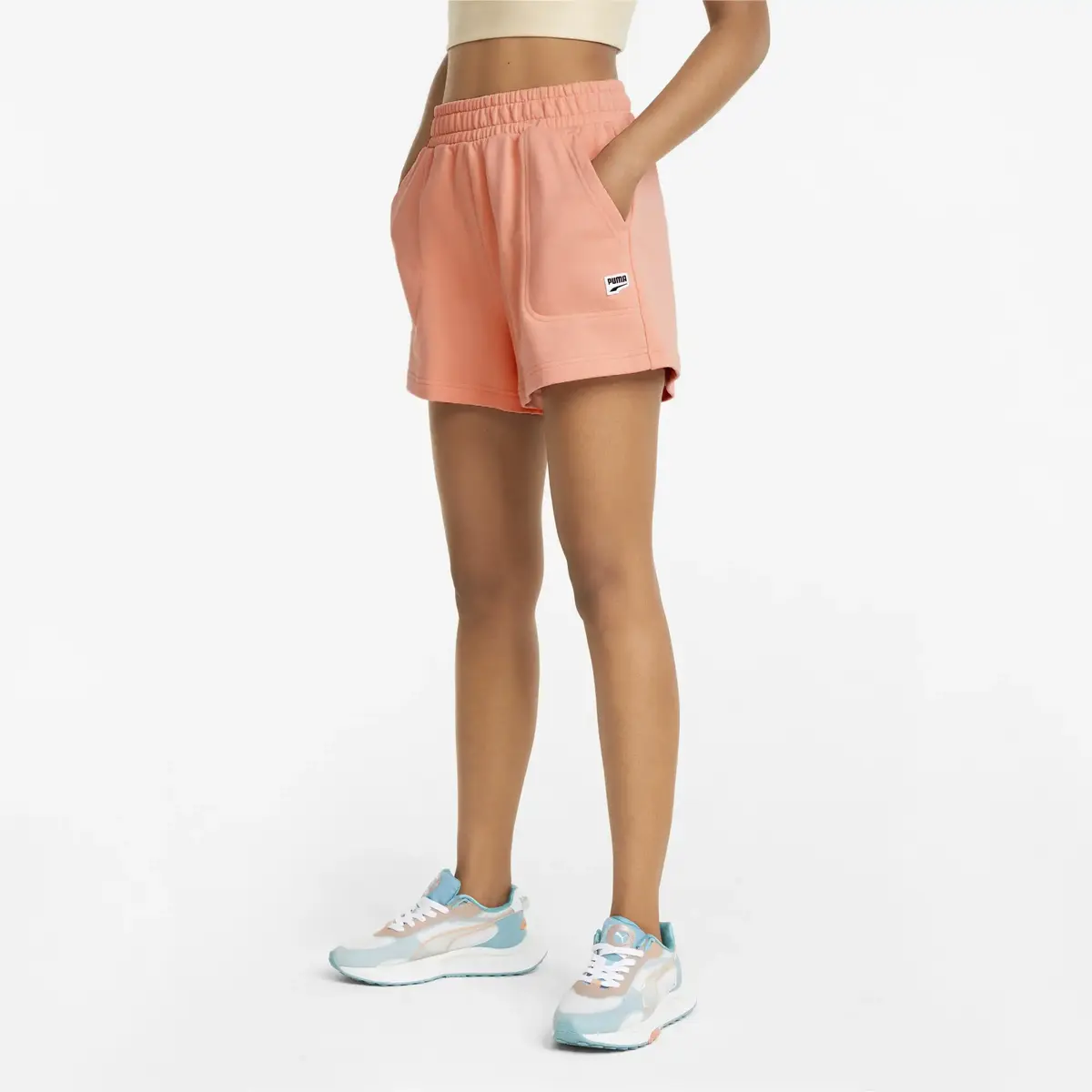 Puma Downtown High Waist Shorts Kadın Pembe Şort