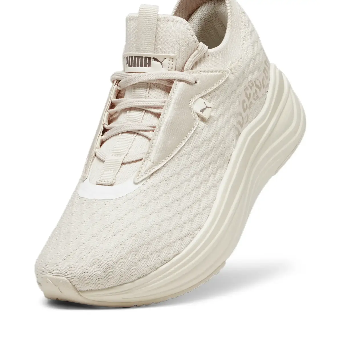 Puma Softride Stakd Premium Wns Bej Kadın Koşu Ayakkabısı