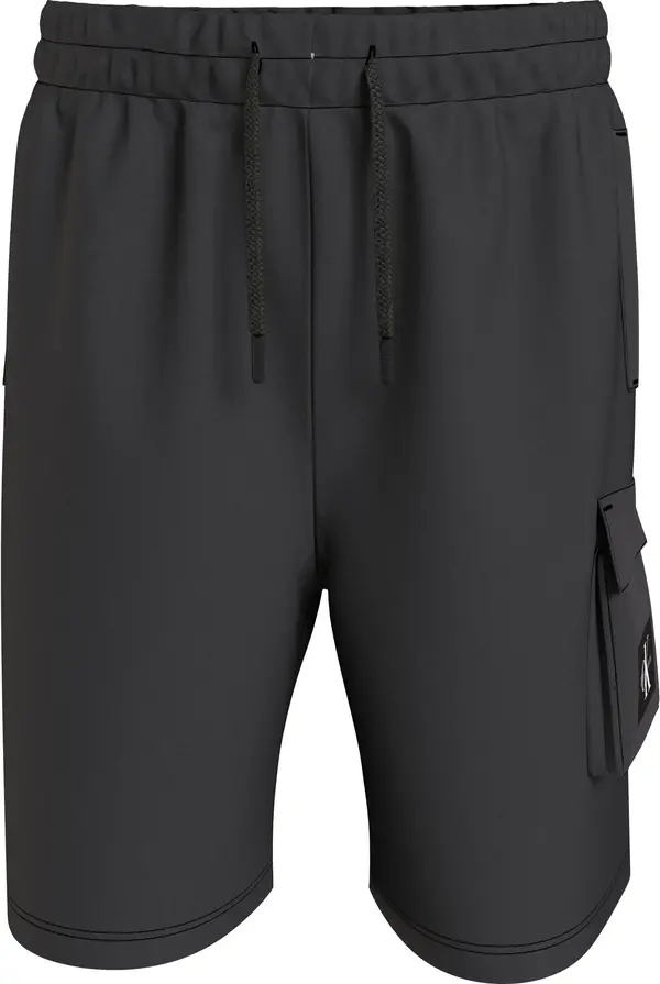 Calvin Klein BADGE JOGGER CARGO S Erkek Siyah Şort
