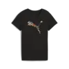 Puma GRAPHICS Floral Cat Logo Tee Siyah Kadın T-Shirt & Polo