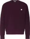 Calvin Klein LS EZ COTTON WAFFLE CRWNK SWTR 9 Erkek Bordo Kazak