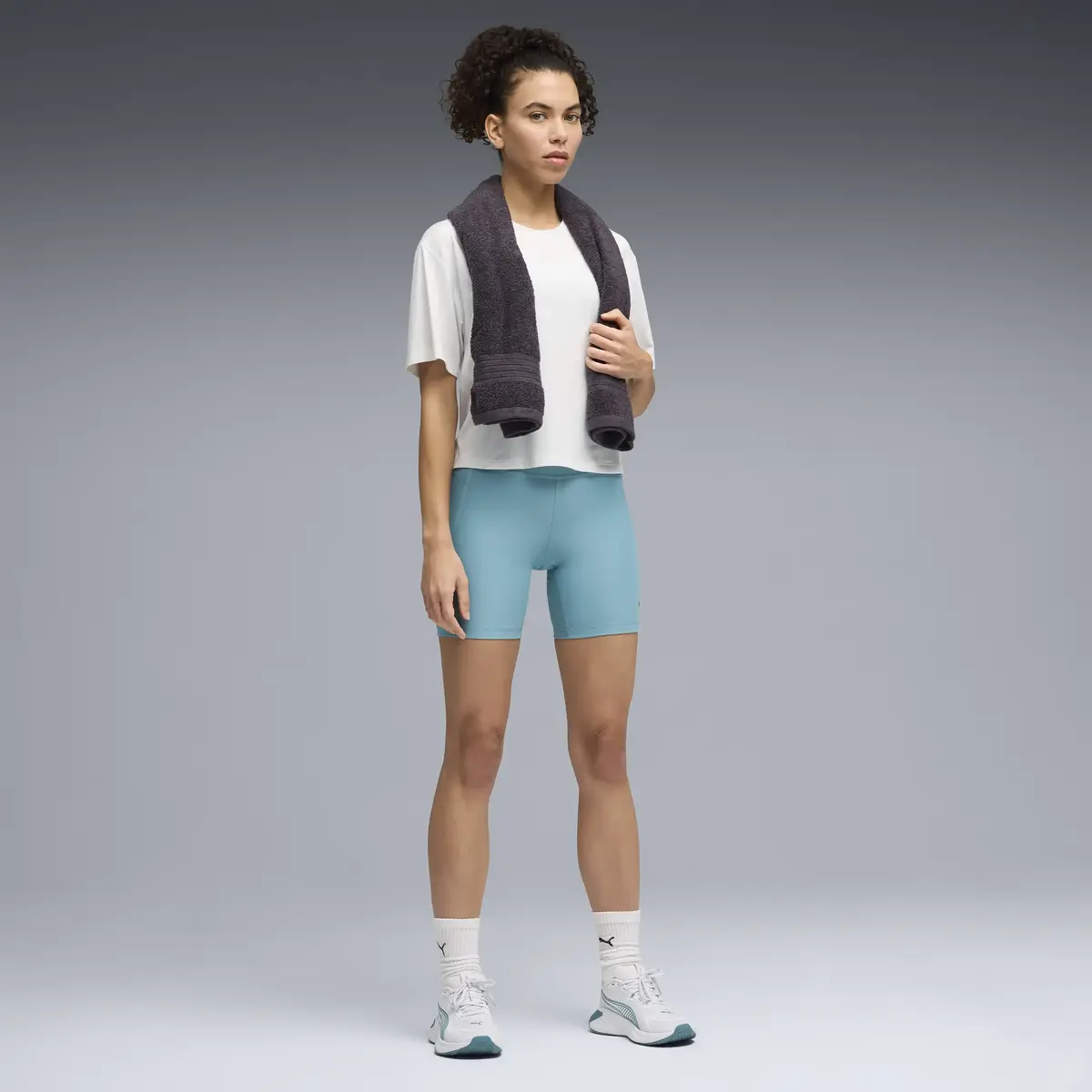 Puma W CLOUDSPUN RELAXED TEE Beyaz Kadın T-Shirt