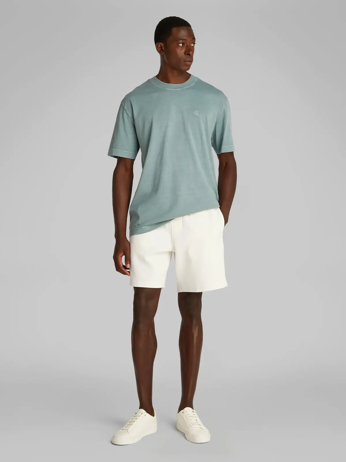 Calvin Klein LOGO TAPE SHORT Beyaz Erkek Şort