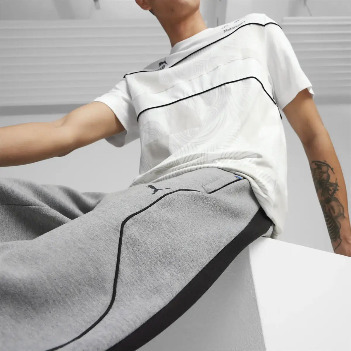 Puma BMW MMS Sweat Pants, reg/cc Gri Erkek Eşofman Altı