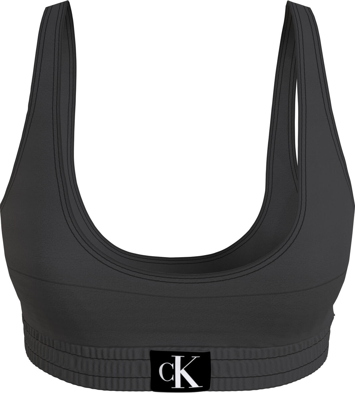 Calvin Klein BRALETTE-RP Kadın Siyah Bikini Üstü