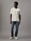 Calvin Klein CK APPLIQUE TEE, PDV Krem Erkek T-Shirt & Polo