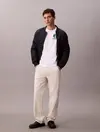 Calvin Klein SS 20S CK BAUHAUS LO, YAA Beyaz Erkek T-Shirt