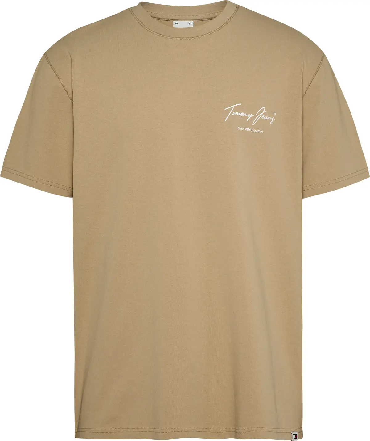 Tommy Hilfiger TJM REG VINTAGE DNA Erkek Sarı T-Shirt