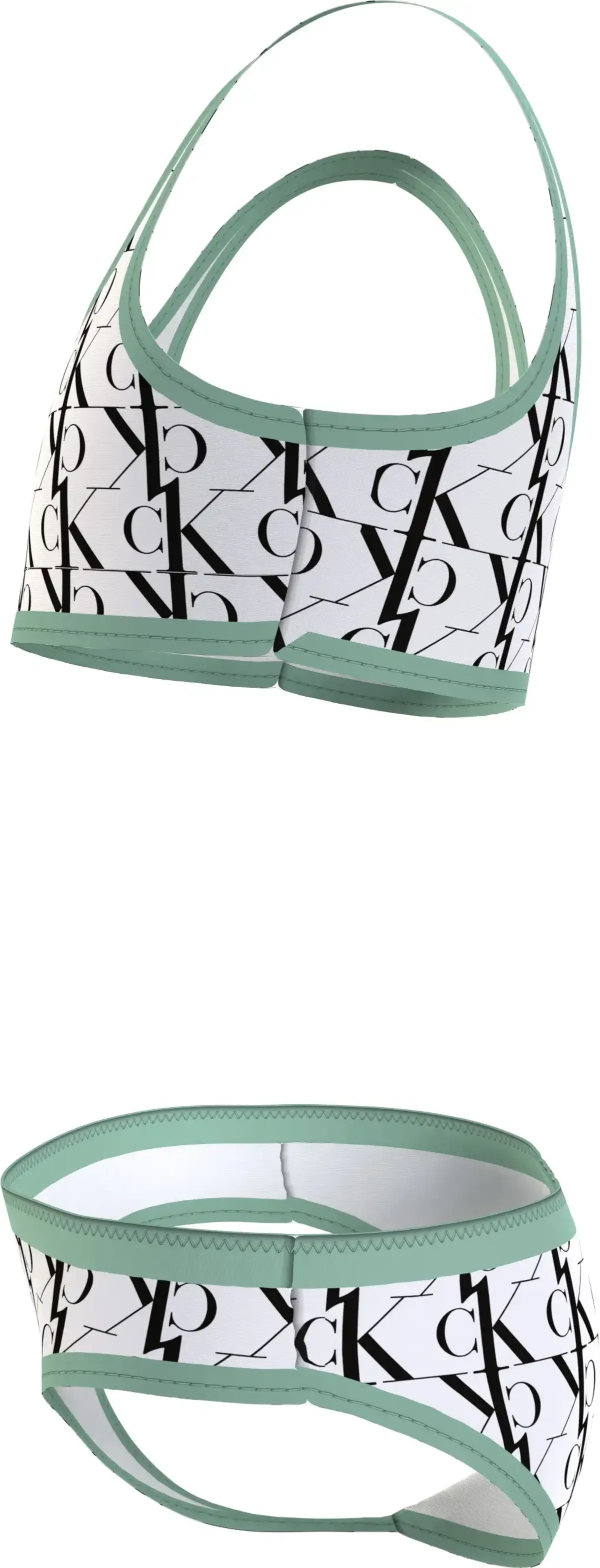Calvin Klein BRALETTE BIKINI SET- Kadın Beyaz Bikini Takımı