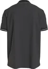 Calvin Klein STRETCH PIQUE TIPPIN Erkek Siyah Polo T-Shirt