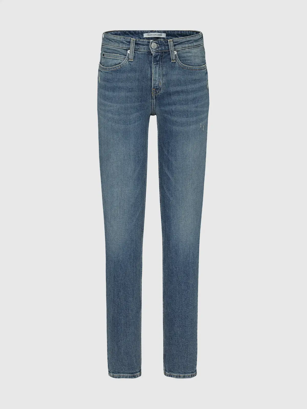 Calvin Klein CKJ 011 MID RISE SKI Kadın Mavi Kot Pantolon