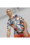 Puma Track Meet AOP Active Tee Desenli Erkek T-Shirt