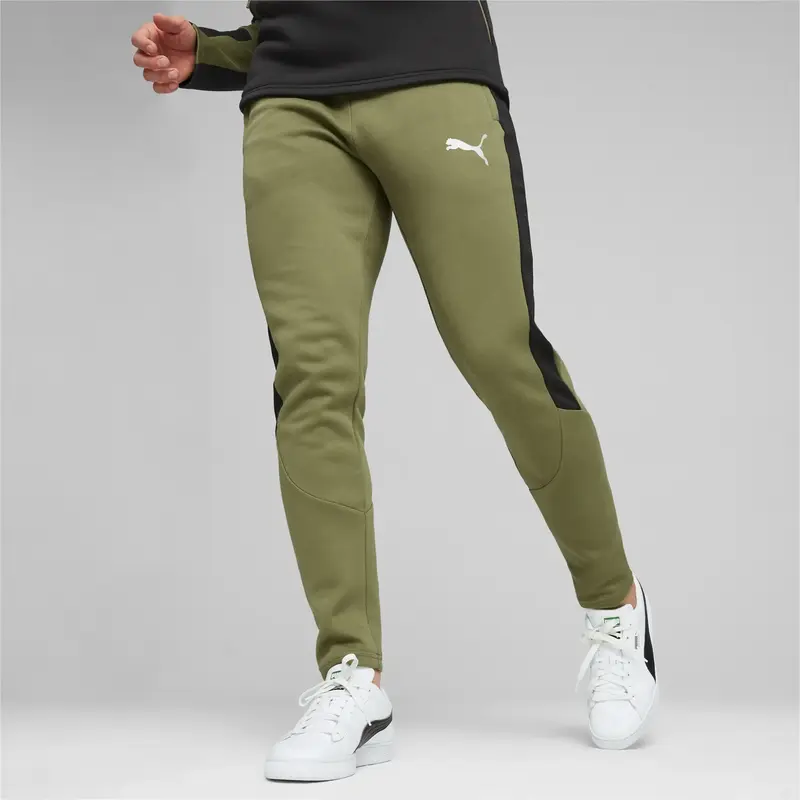 Puma EVOSTRIPE Pants DK Yeşil Erkek Eşofman Altı