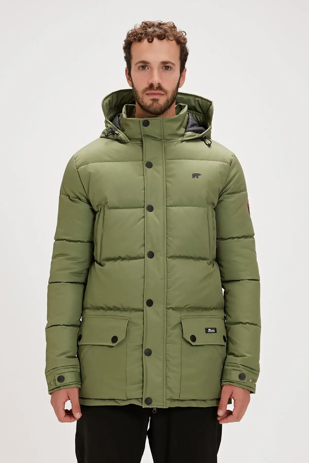 BAD BEAR COLONEL PUFFER COAT Erkek Yeşil Mont