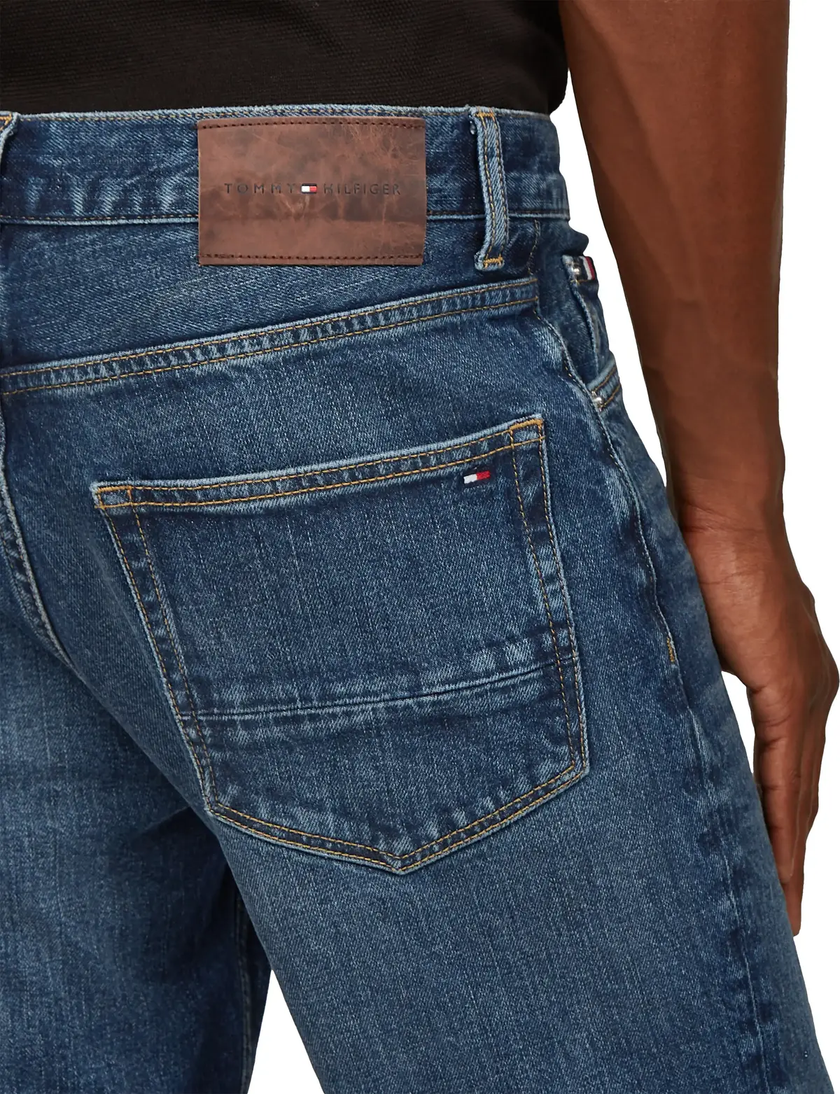 Tommy Hilfiger STRAIGHT DENTON STR, 1BD Mavi Erkek Jean Pantolon