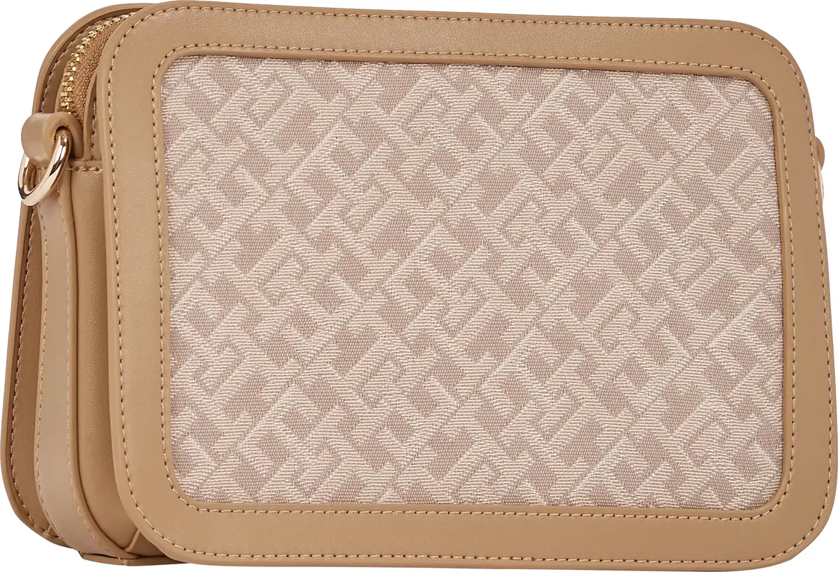 Tommy Hilfiger TH JACQUARD CAMERA B, 0I1 Kahverengi Kadın Çanta & Cüzdan