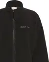 Calvin Klein LS POLAR FLEECE FZ JACKET Kadın Siyah Fermuarlı Ceket
