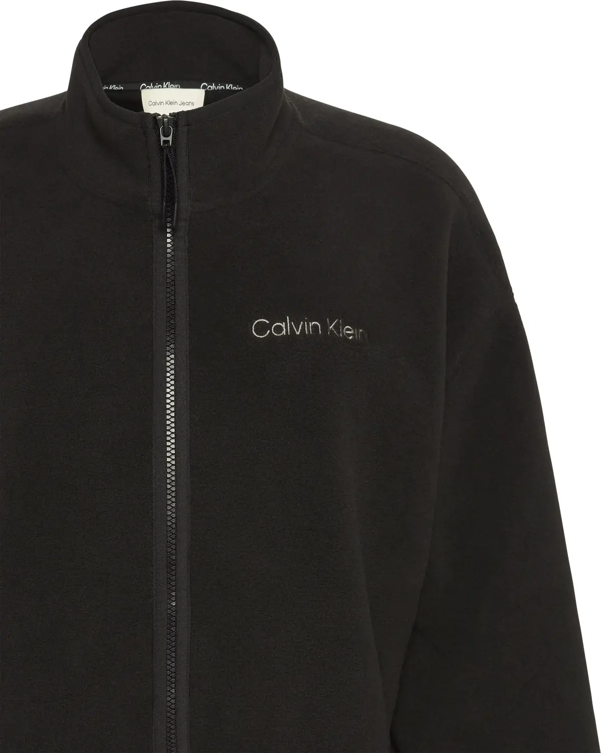 Calvin Klein LS POLAR FLEECE FZ JACKET Kadın Siyah Fermuarlı Ceket