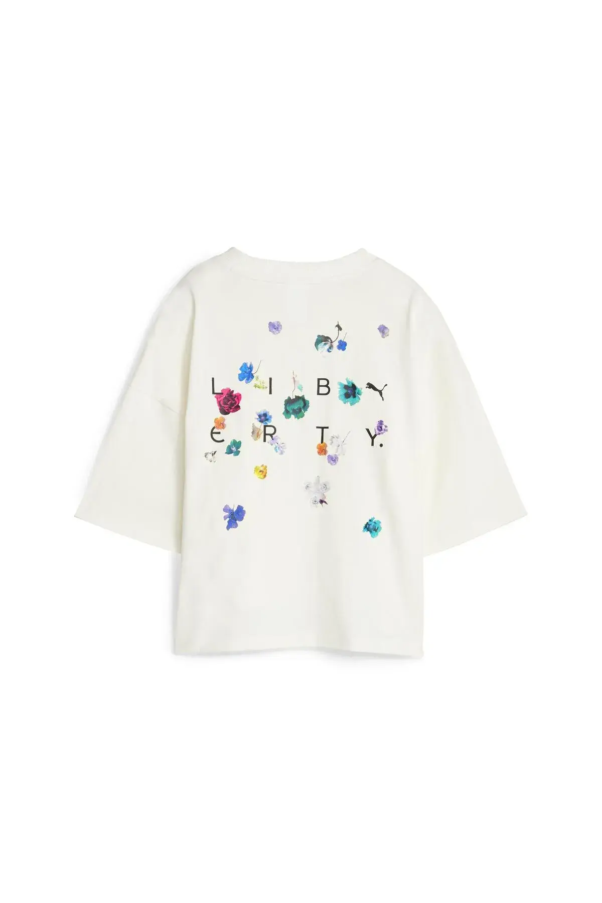 Puma X LIBERTY Graphic Tee Kırık Beyaz Kadın T-Shirt