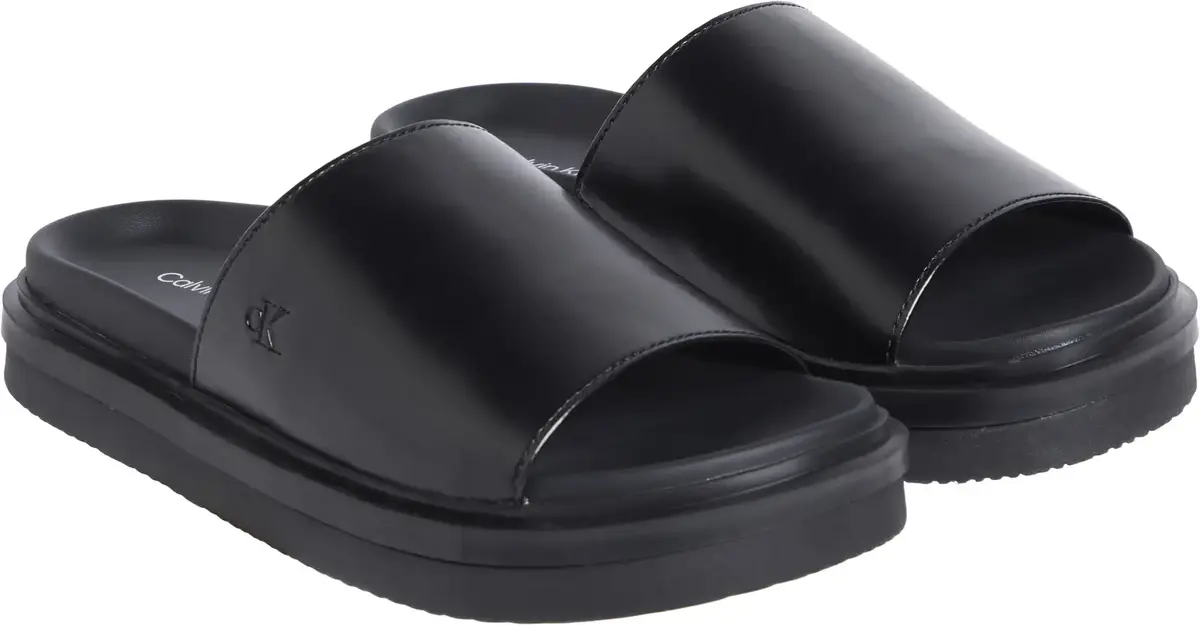 Calvin Klein FLAT MOLDED SANDAL S, 0GJ Siyah Kadın Terlik