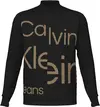Calvin Klein BOLD DISRUPTED LOGO Erkek Siyah Kazak