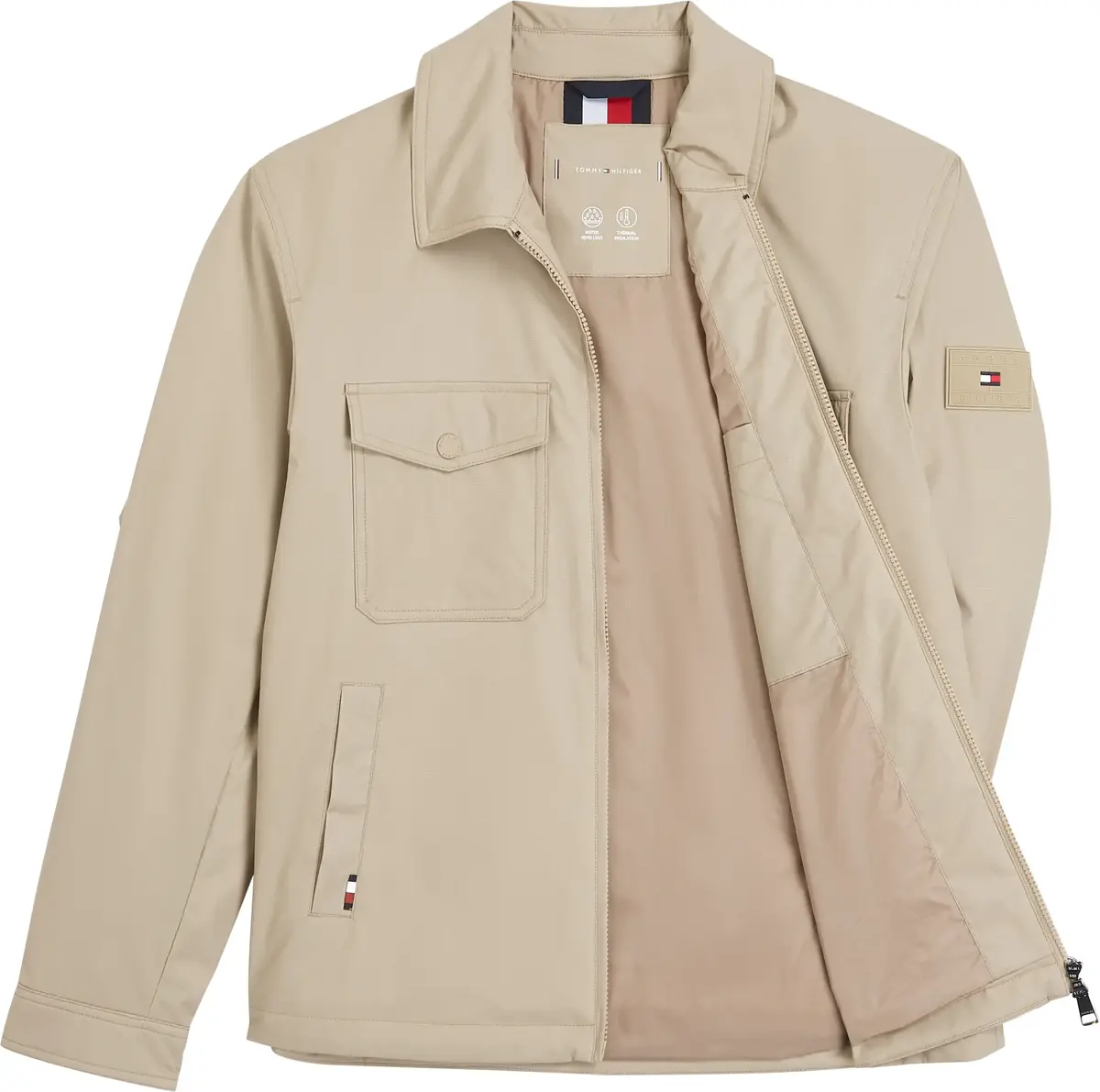 Tommy Hilfiger PADDED SHIRT JACKET, RBT Bej Erkek Ceket