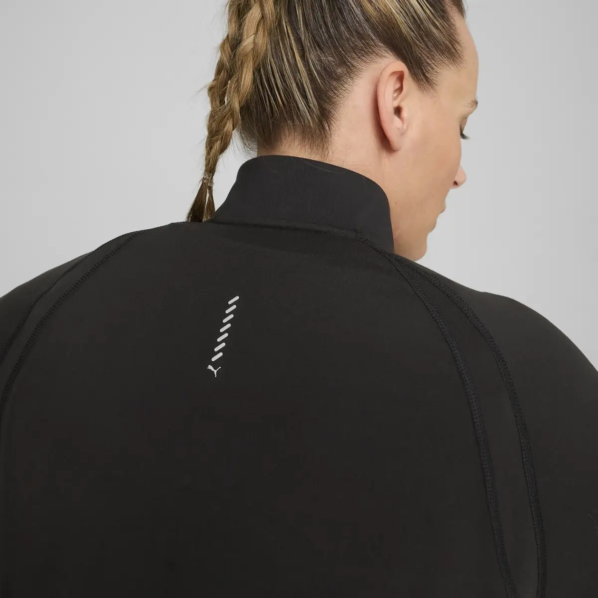 Puma RUN CLOUDSPUN 1/4 ZIP W Siyah Kadın Sweatshirt