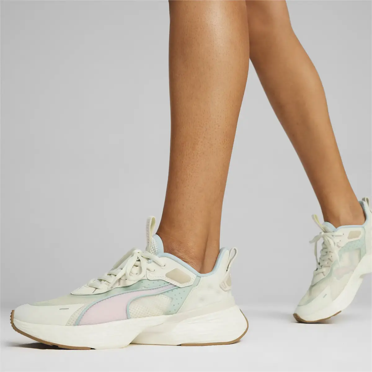 Puma Softride Sway Bej Kadın Yürüyüş ve Koşu Ayakkabısı