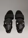Calvin Klein WEDGE SANDAL WEBBING, 0GJ Siyah Kadın Terlik